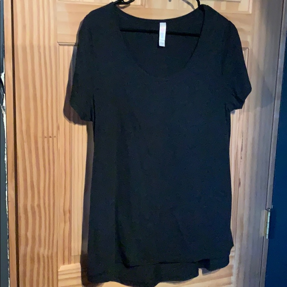 Large lularoe classic dark heather grey